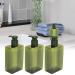 Travel Size Toiletries Leakproof 280ml Plastic Pump Bottles | 3Pcs Thickened Travel Bottles for Bathroom & Kitchen - Buy Online on GoSupps.com