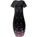 Gufesf Women's Maxi Dress 2023 - Summer Casual Sundress with Pockets | Hawaiian Beach Style | Short Sleeve, Long Length | Purple Large - Buy Online on GoSupps.com