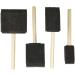 RLECS Foam Sponge Paint Brushes Set for Acrylics, Stains, Varnishes, Crafts - 4pcs Assorted Sizes - Buy Online on GoSupps.com