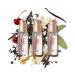 Snif Mini Bundle Perfume Sweet Ash Tart Deco Golden Ticket Cologne for Men and Women Long Lasting Fine Fragrance Non-Toxic 3 pack Tart Deco Sweet Ash Golden Ticket