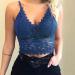 Shop Haiorziyou Sport BH for Big Breasts - Sexy Strappy Crop Top for Women & Teens - Boho Tank Bustier Neckholder - Plus Size XXL Blue - Buy Online on GoSupps.com