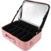 Travel Make-Up Bag with Illuminated Mirror | Waterproof Cosmetic Organizer for Women - Buy Online on GoSupps.com
