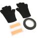 Manicure Gloves Fingerless with Decals Tape Anti UV Gloves for Nail Lamp Light Skin Care Soft Breathable Comfortable Gloves