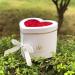 BBJWRAPS Heart Shaped Flower Box with Lid - Luxury Paper Mache Gift Box for Florist Deliveries - 9x8x6.5 inches (White) - Buy Online on GoSupps.com