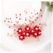 FOMIYES Wedding Side Comb Handmade Comb Bridal Bride Headpieces for Wedding Birde Headdress Hair Insert Comb Rhinestone Headpiece Tiara Red Women's Rhinestones Issue Card - Buy Online on GoSupps.com