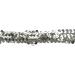 Gnognauq 10 Yards 1 Elastic Sequin Glitter Trim Spool - Metallic Silver Ribbon Trim for Wedding Dress, Headbands - 3-Row Paillette Fabric Embellishment - Buy Online on GoSupps.com