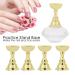 Exquisite DIY Nail Art Exhibition Stand - Professional Practice Stand for Nail Designs | Plastic + Alloy | Perfect for Salons & Home Use (White Base) - Buy Online on GoSupps.com