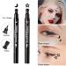 Go Ho 4 PCS Red and Black Liquid Eyeliner Stamp Pen - Waterproof Double-sided Seal Eyeliner Stencils for Long-Lasting, Smudge-Proof Cat Eye Look - Heart Star Moon Flower Design - 2 Red + 2 Black - Buy Online on GoSupps.com