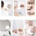 FIGGRITID 1 Piece 10X Magnifying Mirror with Light Makeup Mirror with Lights Compact LED Magnified Mirror White ABS for Bathroom Bedroom Hotel - Buy Online on GoSupps.com