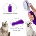 Self Cleaning Cat Grooming Brush - Removes Undercoat, Mats, Tangled Hair - Pet Massage Tool (Purple) - Buy Online on GoSupps.com