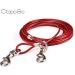 CTOPOGO Heavy Duty Dog Tie Out Cables - 10FT 16FT 33FT for Dogs Up to 125 lbs - Durable Pet Lead for Small & Medium Dogs - 10m Red - Buy Online on GoSupps.com