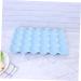 Healeved Box Egg Holder Plate Deviled Egg Holder Dispenser Container Refrigerator Egg Holder Egg Tray Wheat Blue 29*19CM - Buy Online on GoSupps.com