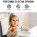 Left Handed Adaptive Utensils Set for Rehabilitation - Easy Grip Spoon and Fork Set for Disabled Elderly - Stainless Steel Self Feeding Utensils - Silver - Buy Online on GoSupps.com