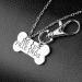 BFF Dog Bone Necklace Set for Best Friends - Matching Keychains for Dogs - Friendship Gift - Buy Online on GoSupps.com