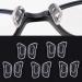 UNFAIRZQ 5 Pairs Silicone Glasses Nose Pads - Soft Comfortable and Stylish Inserts for Easy Fit and Massage - Buy Online on GoSupps.com