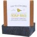 The Yellow Bird Natural Charcoal Soap Bar for Face  Body  Acne  and Sensitive Skin Charcoal Lavender Lemongrass 4.5 Ounce (Pack of 1)