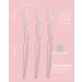 Dermaplaning Tool for Women - 24pcs Face Razor for Facial Hair Removal (Wheat Pink) - Buy Online on GoSupps.com