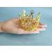 4 Pieces Crown Cake Topper Mini Tiara Birthday Cake Topper Gold Crystal Pearl Wedding Cake Crown Topper for Birthday Party Wedding Cake Decoration - Buy Online on GoSupps.com