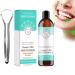 Oralhoe Coconut Mint Mundwasser Oralhoe Coconut Mundwasser Oralhoe Pulling Oil natural coconut & peppermint oil mouthwash with tongue scrap fresh breath (1set)