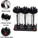 siyewio Water Bottle Cleaning Brush Glass Cup Washer with Suction Base 3 Bristle Brush for Beer Cup Long Leg Cup - Buy Online on GoSupps.com