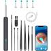 Kumprohu Visual Ear Wax Cleaner with 1080P Camera and Light - Wi-Fi Ear Pick with 8 Spoons and 6 LED Lights - Gift for Her/Him - Black 8-piece Set - Buy Online on GoSupps.com