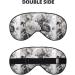 BREAUX Floral Graphite Eye Mask | Double Sided Blackout Eye Mask for Ultimate Sleep Comfort - Ideal for Women & Men - Buy Online on GoSupps.com