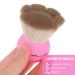 HEALLILY Cat Paw Foundation Makeup Brush - Short Handle Loose Powder & Blush Brush for travel - Pink Cosmetic Tool - Buy Online on GoSupps.com