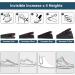 RMENOOR 4-Layer Air-Padded Height Increase Insoles - Adjustable 3-7.5cm Invisible Heel Lift Inserts for Men & Women - Black - Buy Online on GoSupps.com