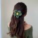 4 PCS Plush Flower Hair Clips for Women - Elegant Duck Bill Hairpin Set - Buy Online on GoSupps.com