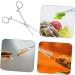 Kisangel Reptile Feeding Clip Terrarium Supplies Snake Tank Accessories Stainless Steel Silver - Buy Online on GoSupps.com