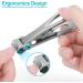 iSweven Nail Cutter for men Toe Nail Cutting Clipper Trimmer Fingernail for Men Women Wide-Opening Sharp Jaws Stainless Steel for Thick Nails (Silver) Silver1 - Buy Online on GoSupps.com