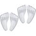 FOMIYES Five Toe Sticky Foot Inserts - 4 Pairs Gel Heel Pads for Women | Comfort Insoles for Plantar Shoes - Enhance Shoe Fit & Support - Buy Online on GoSupps.com