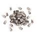 Pandahall 1000pcs Stainless Steel Fold Over Crimp Cord Ends Ribbon Clamp with Loop 10x4.5x3.8mm for DIY Bracelet Necklace Jewelry Making Stainless steel color 10x4.5x3.8mm