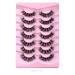 Segmented Diy Fake Eyelashes 7 Pairs Handmade 8D Comfortable Fluffy Eyelashes(Size:DIY7-11) 1 Count (Pack of 1)