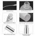 2-Pack 3.4oz Empty Frosted Glass Perfume Atomizer Spray Bottles - Fine Mist Spray, Silver Frosted Design - Buy Online on GoSupps.com