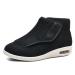 TDHLW Adjustable Extra Wide Width Shoes Women Men Warm Diabetic Shoes Swollen Feet Air Cushion Slip-On Orthopedic Diabetic Shoes Lightweight Breathable Closure Walking Sneakers 10.5 Black