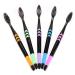 SUICRA Toothbrushes 10pcs Adult Toothbrush Black Soft Bristle Oral Care Cleaning Clean