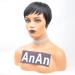 Yviann Pixie Cut Short Human Hair Wig for Black Women - Natural Straight 1B Color - Buy Online on GoSupps.com