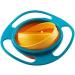 Itian Children's Plate & Bowl - 360 Rotating Anti-Pouring Baby Feeding Shells - Blue - Buy Online on GoSupps.com