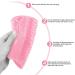 Makeup Brush Cleaner Mat Make Up Cleaning Pad Cosmetic Cleaning Pad Scrubber Board Tool with Suction Cups Pink normal - Buy Online on GoSupps.com