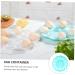 Yardenfun 4pcs Color Carrier Kitchen Cooker Easter Dish Fridge Keeping Fish Party Round Reusable Holder - Buy Online on GoSupps.com