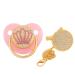 Shop Bling Crown Baby Pacifier & Clip Rhinestone Pink Nipple Dummy for Newborns | Fast International Shipping - Buy Online on GoSupps.com