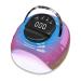 ANGNYA UV LED Nail Lamp 168W UV Light with 4 Timer Setting UV Nail lamp Large Space with Automatic Sensor Portable Handle Professional Nail Dryer for Nail Art Colorful