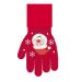Giftmaker Childrens Christmas Gloves Santa Snowman Red Blue Unisex Onesize