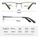 OENEYE 3 Pack Blue Light Blocking Reading Glasses for Men - Stylish Metal Frame Readers | Comfort Spring Hinges | Multicolor - 1.75x - Buy Online on GoSupps.com