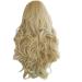 Wig Women Long Hair Gold Long Cosplay Curly Brazilian Women Wavy Synthetic Hair 60s 80s 70s 50s