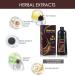 Instant 3-in-1 Hair Dye Shampoo 500mL - 100% Grey Coverage, Herbal Ingredients - Women & Men (Dark Brown) - Buy Online on GoSupps.com