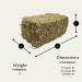 Meadow Hay Bale for Rabbits and Guinea Pigs Fresh Fragrant Green Soft Feeding Grass Dust Free High Fibre - Buy Online on GoSupps.com