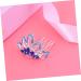 Ipetboom 1pc Wedding Hair Comb Wedding Headpiece Colorful Hair Comb Blue Hair Comb Tiara Hair Accessories for Kids Princess Hair Comb Bridal Hair Comb Wedding Insert Comb Rhinestones Miss - Buy Online on GoSupps.com