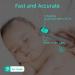 Maymocon Baby Ear Thermometer - Infrared Digital 4-in-1 Touchless Forehead Thermometer for Kids & Adults - CE Approved with Fever Alarm - 1S Reading - Memory Function - Grey Cap - Buy Online on GoSupps.com